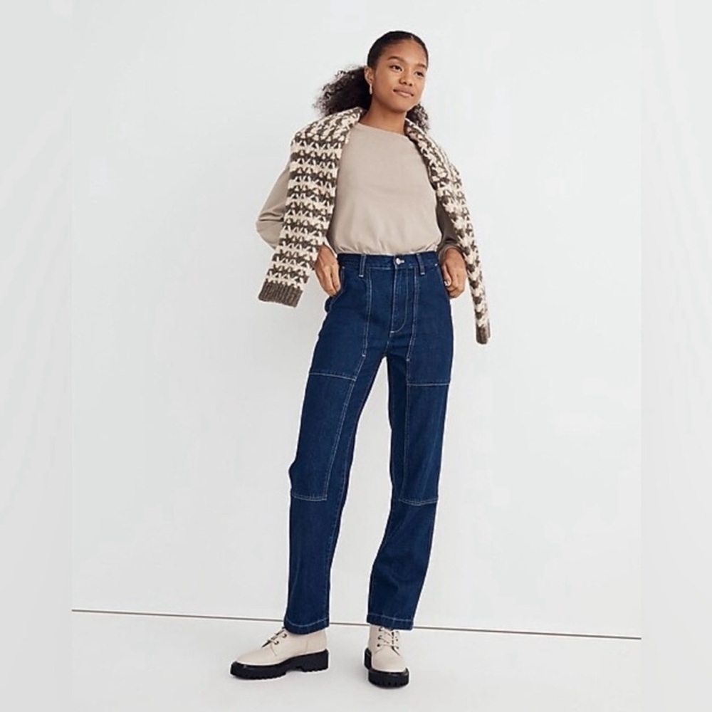 Madewell The Perfect Vintage Straight denim workwear Henshaw Jeans